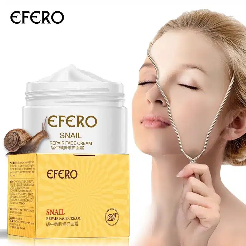 efero Snail Cream Whitening Serum for Face Cream Anti Wrinkle Spot Acne Treatment Snail Repair Face Cream Moisturizing Firming 10