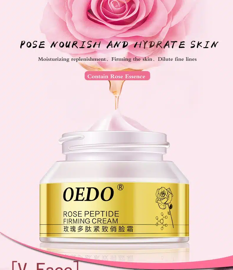 Rose Peptide Firming Face Slimming Cream Anti Cellulite Cream Weight Loss Products Skin Care Anti-aging Anti wrinkle Moisture 8