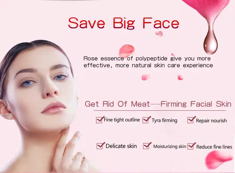 Rose Peptide Firming Face Slimming Cream Anti Cellulite Cream Weight Loss Products Skin Care Anti-aging Anti wrinkle Moisture 13