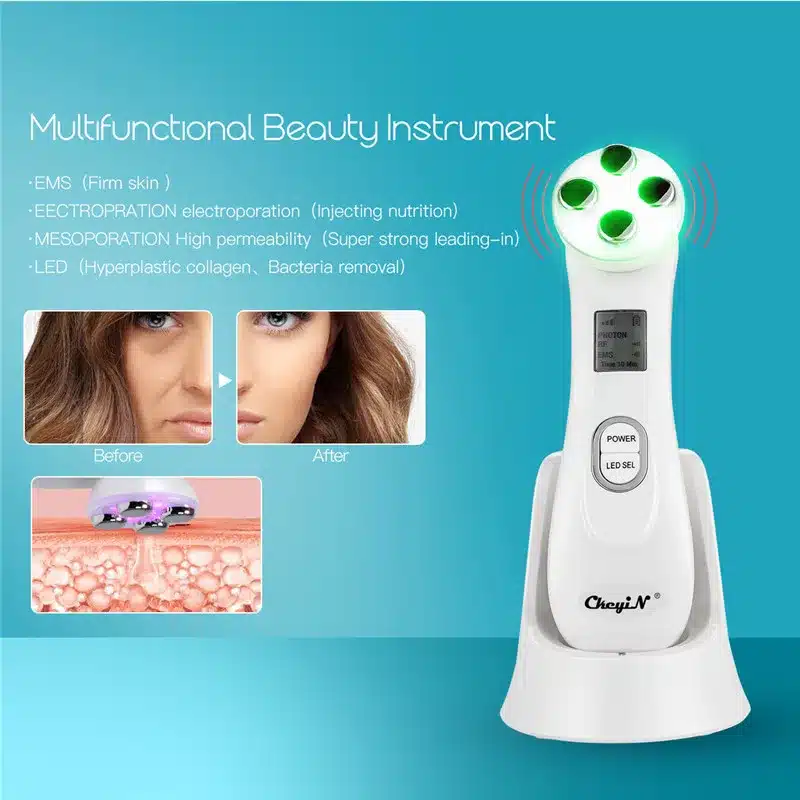 RF EMS Electroporation LED Photon Light Therapy Beauty Device Anti Aging Face Lifting Tightening Eye Facial Skin Care Tools 38 4