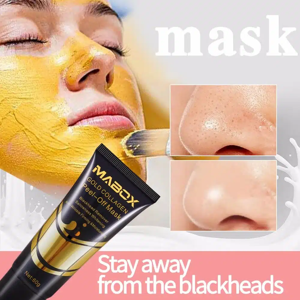 24K Gold Face Mask for Anti Aging Anti Wrinkle Facial Treatment Pore Minimizer, Acne Scar Treatment & Blackhead Remover 17