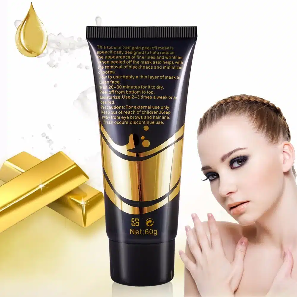 24K Gold Face Mask for Anti Aging Anti Wrinkle Facial Treatment Pore Minimizer, Acne Scar Treatment & Blackhead Remover 19
