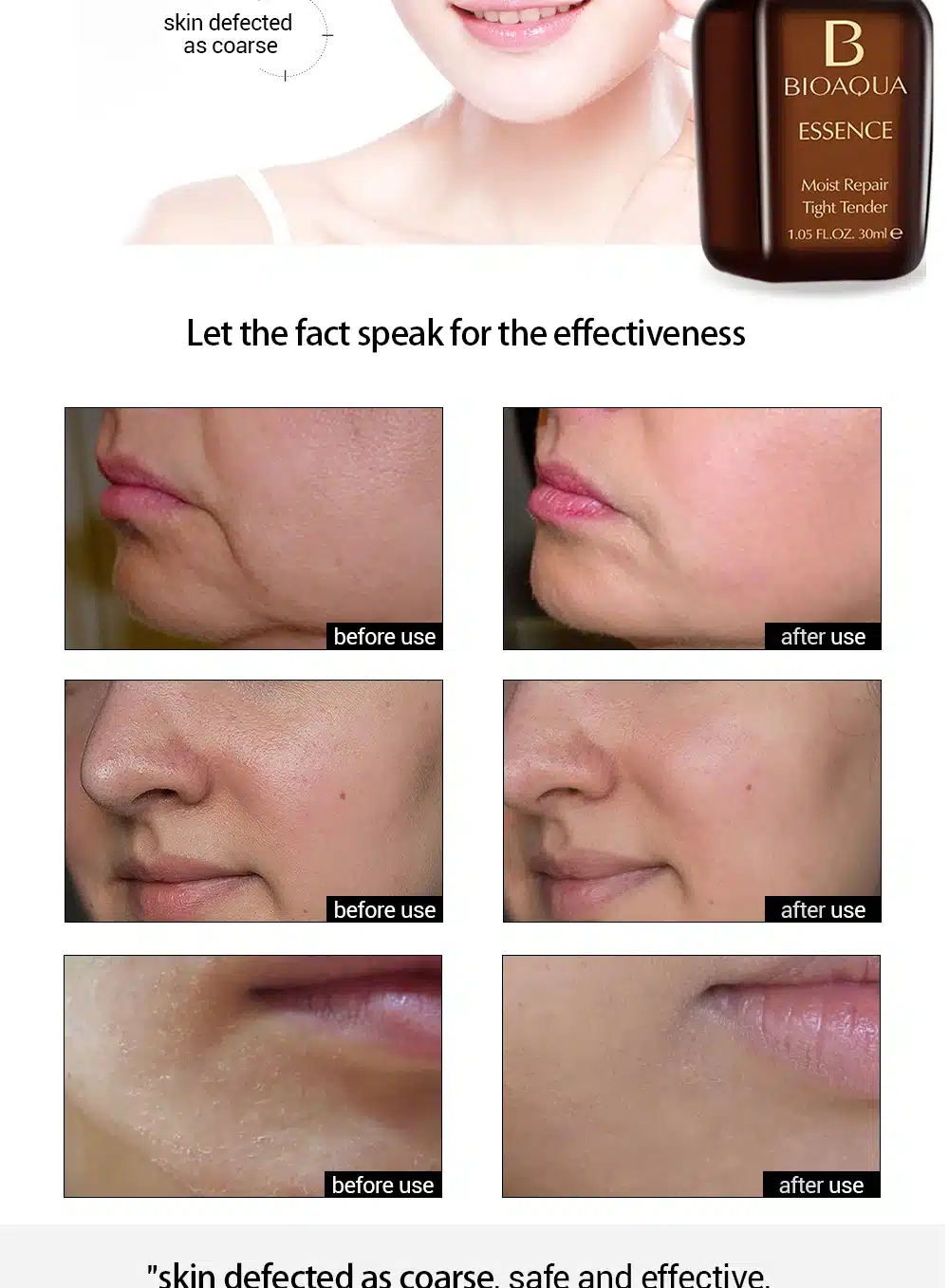 BIOAQUA Hyaluronic Acid Liquid Anti Wrinkle Skin Care Whitening Moisturizing Face Care Anti Aging Collagen Essence Liquid Serum 12