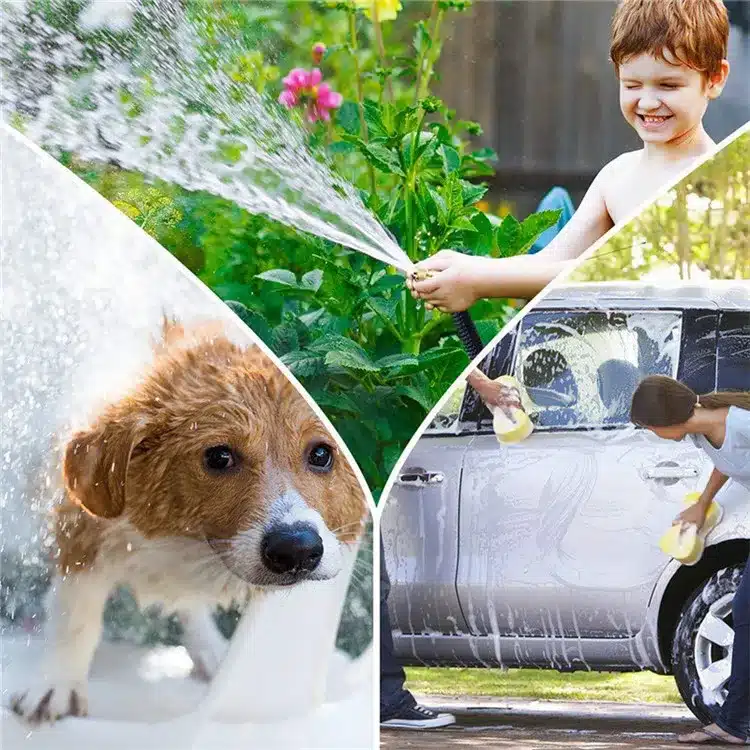 Best selling Garden Hose flexible Hose Garden Watering Pipe Double Latex High Pressure Car Wash Hose Gardens Supplies irrigation 19