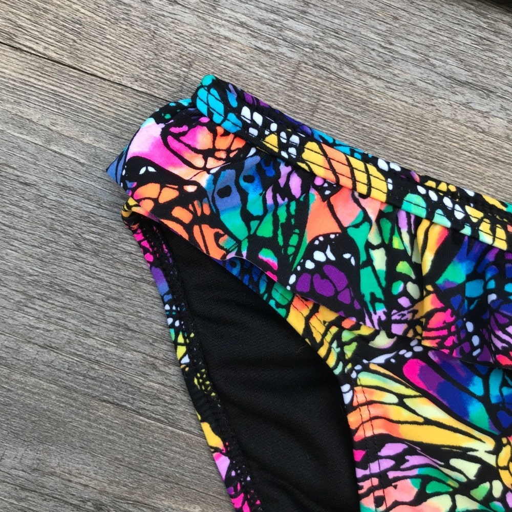 Girls Swim Two-piece Suits Bikinis Print With Flower Girl Bikini Set Swimsuit Children Swimwear Kids Bathing Suit Girl Beachwear 16