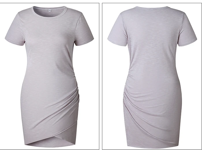 TIGENA 2019 Sexy Bodycon Pencil Mini Dress Women Short SLeeve Summer Dress and Sundress Party Pink Black White Robe Femme 23