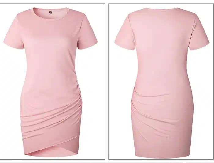 TIGENA 2019 Sexy Bodycon Pencil Mini Dress Women Short SLeeve Summer Dress and Sundress Party Pink Black White Robe Femme 29