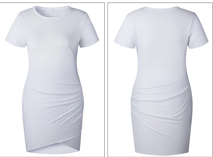 TIGENA 2019 Sexy Bodycon Pencil Mini Dress Women Short SLeeve Summer Dress and Sundress Party Pink Black White Robe Femme 31