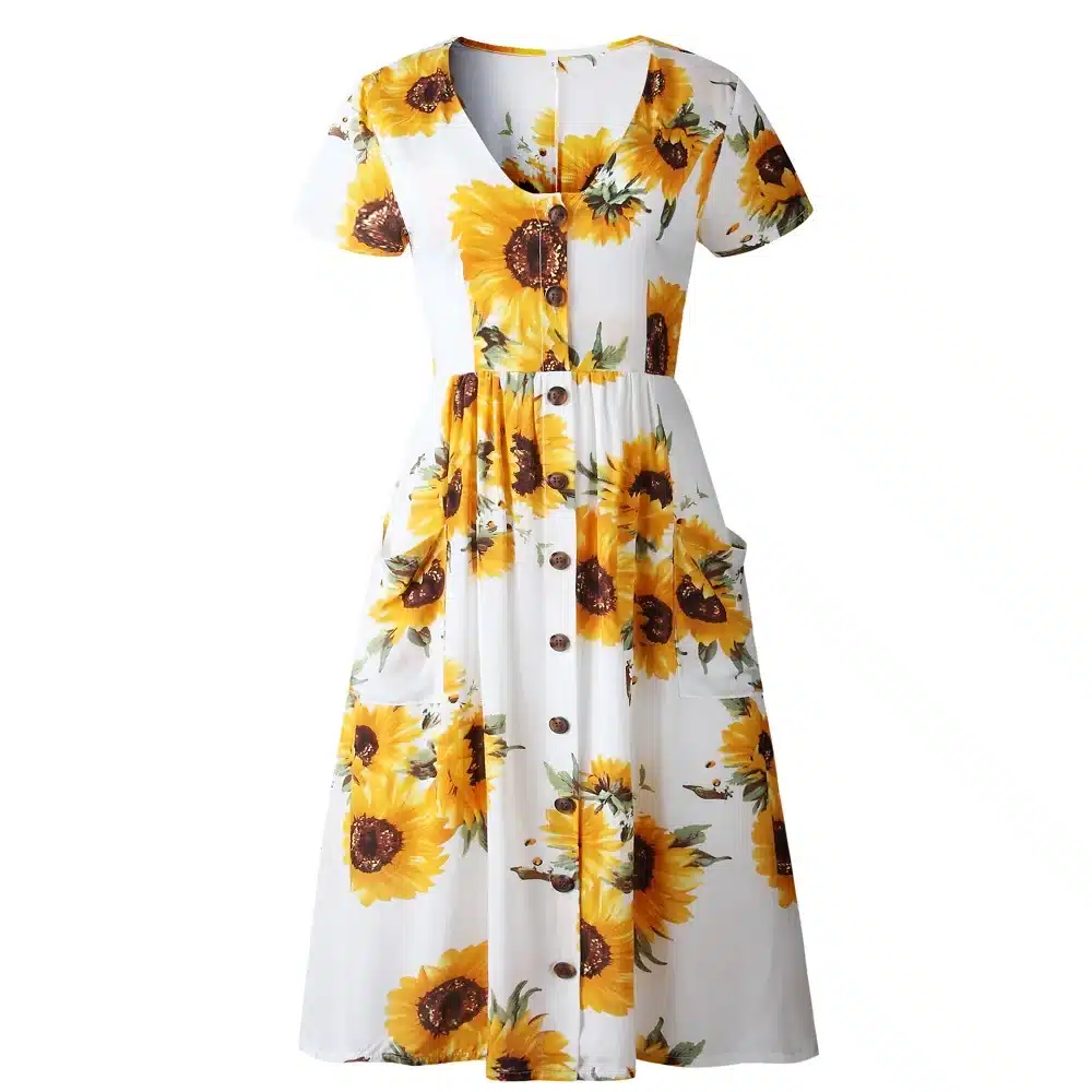 VIEUNSTA Polka Dot Print Sundress 2019 Strapless Ruffle Sashes Tied Bow A-Line Dress Women Button Backless Summer Beach Dresses 81