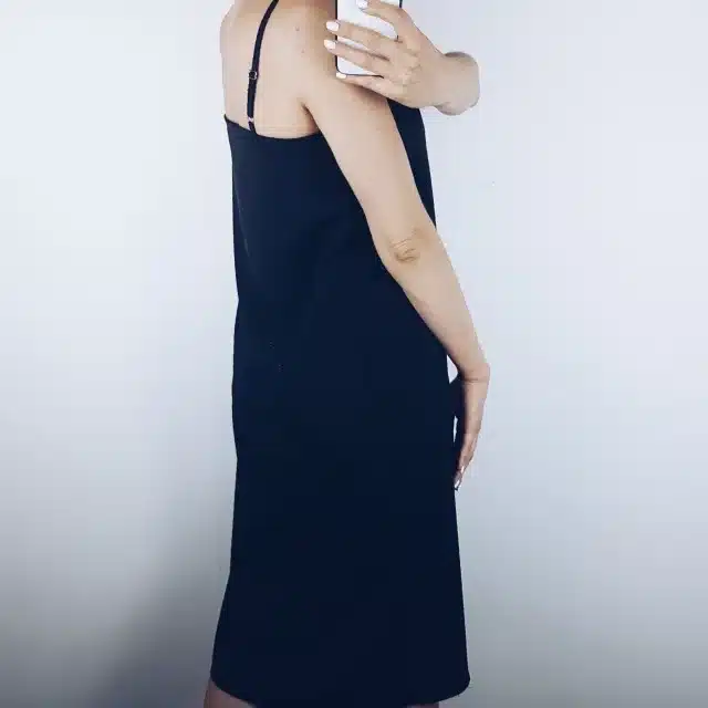 Oxdra Sexy Strap Backless V Neck Dress Loose Dresses 2019 Summer New Hot Sleeveless Basic Solid Womens Clothing 5