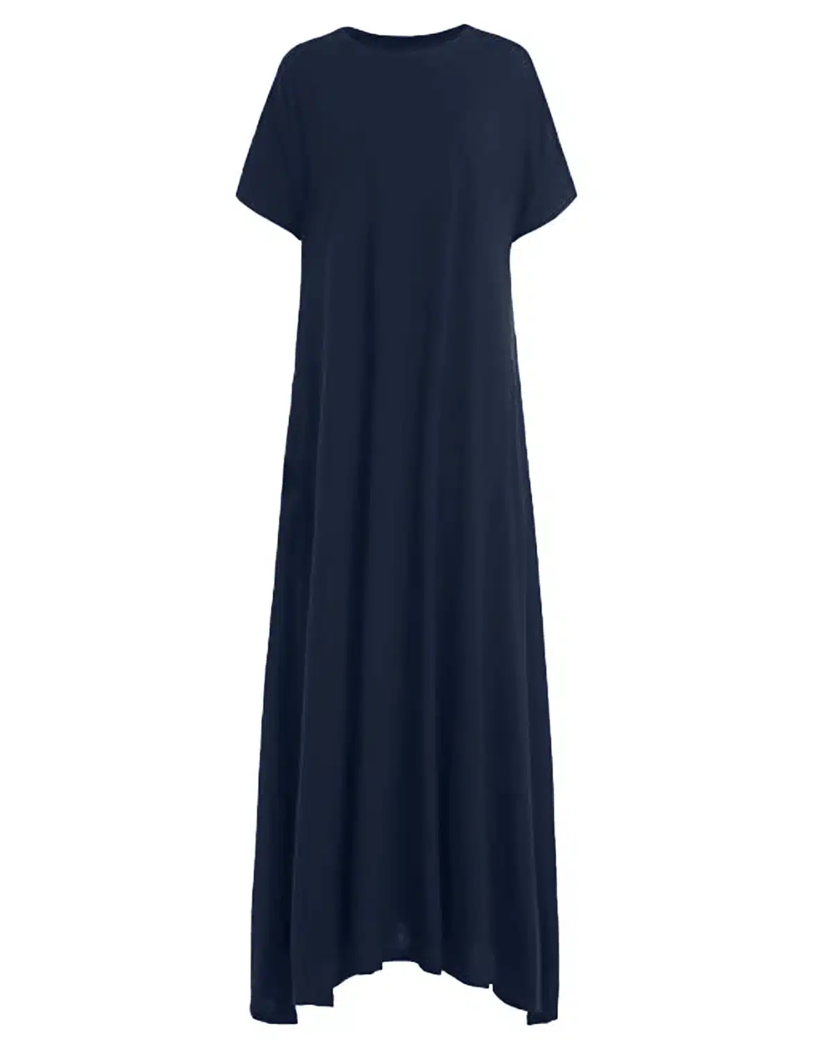 Women Half Sleeve Solid Round Neck Long Maxi Dress ZANZEA 2019 Casual Loose Long Elegant Robe Bodycon Dresses Vestidos Plus Size 6