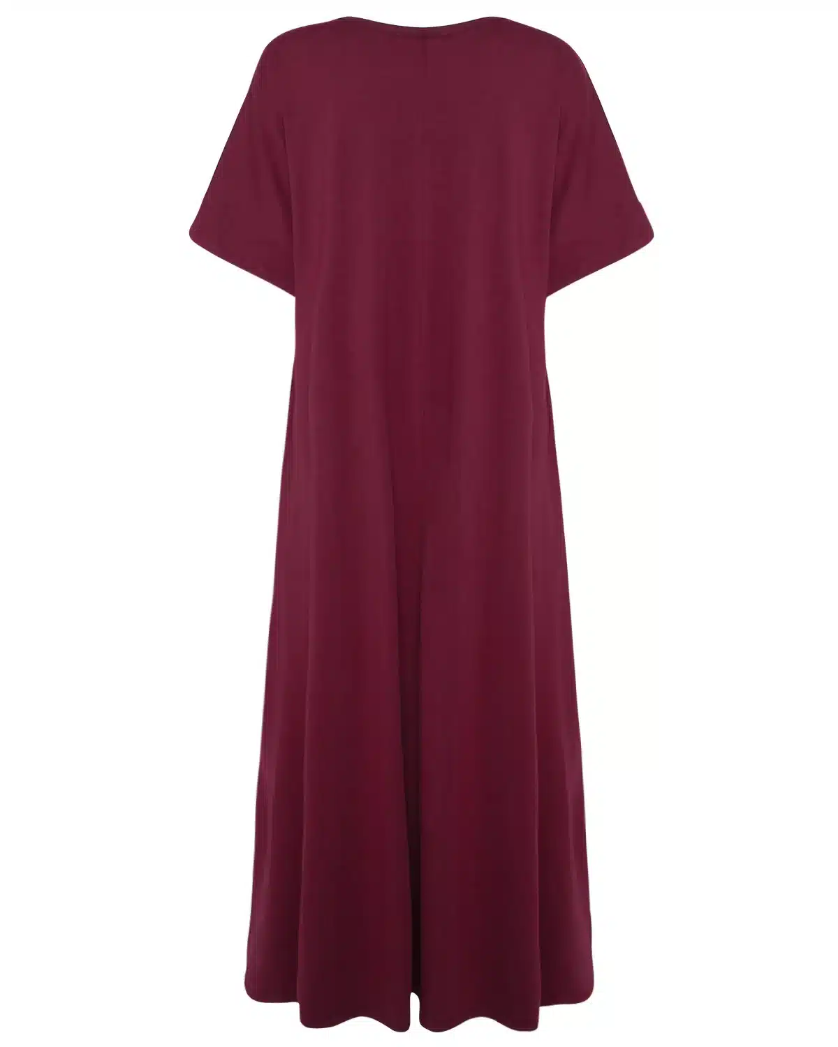Women Half Sleeve Solid Round Neck Long Maxi Dress ZANZEA 2019 Casual Loose Long Elegant Robe Bodycon Dresses Vestidos Plus Size 10