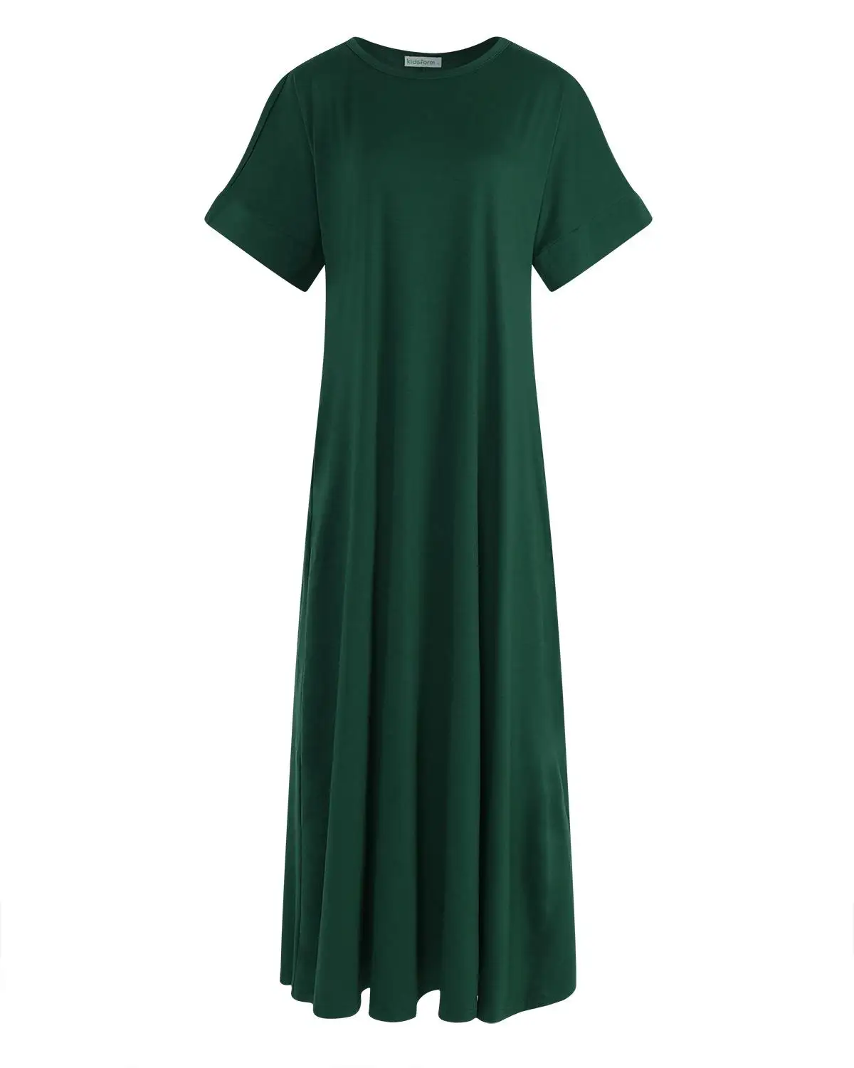 Women Half Sleeve Solid Round Neck Long Maxi Dress ZANZEA 2019 Casual Loose Long Elegant Robe Bodycon Dresses Vestidos Plus Size 15