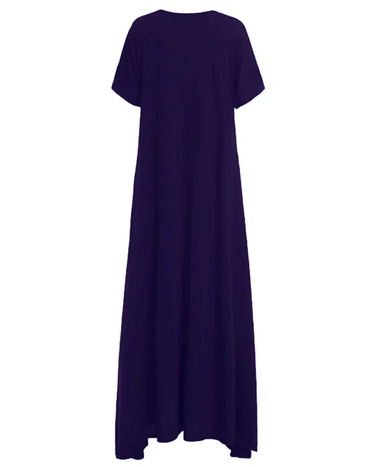 Women Half Sleeve Solid Round Neck Long Maxi Dress ZANZEA 2019 Casual Loose Long Elegant Robe Bodycon Dresses Vestidos Plus Size 19