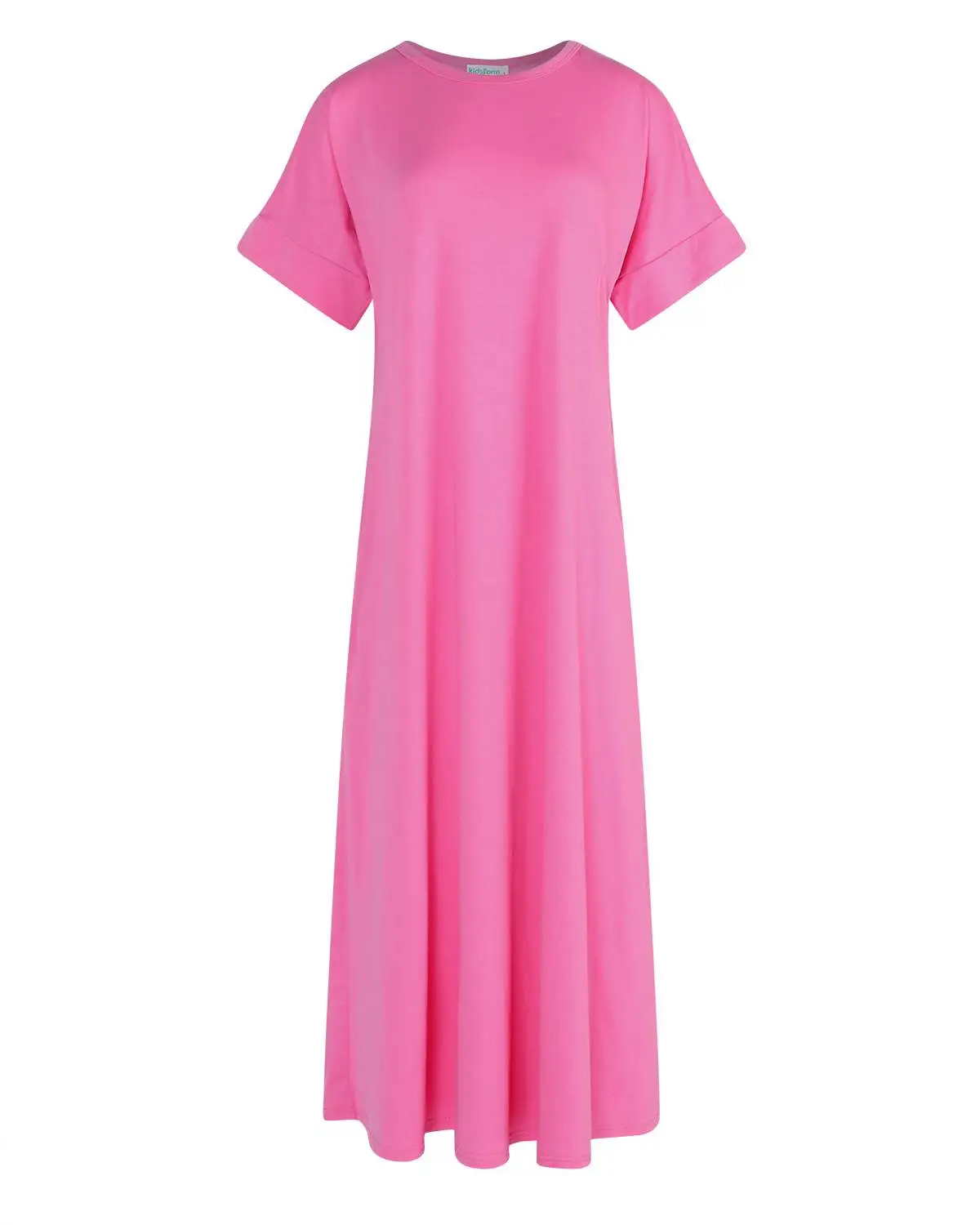 Women Half Sleeve Solid Round Neck Long Maxi Dress ZANZEA 2019 Casual Loose Long Elegant Robe Bodycon Dresses Vestidos Plus Size 22