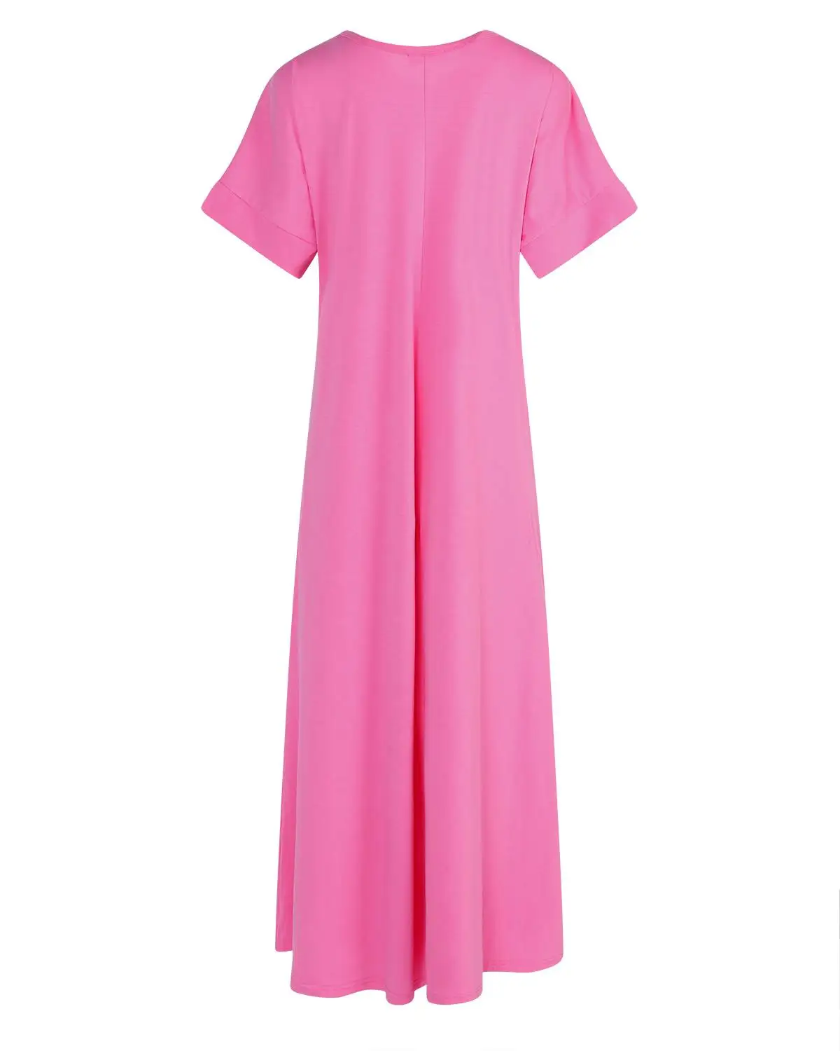 Women Half Sleeve Solid Round Neck Long Maxi Dress ZANZEA 2019 Casual Loose Long Elegant Robe Bodycon Dresses Vestidos Plus Size 23