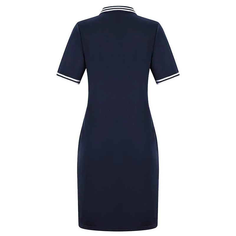 2019 New Fashion Women Polo Dress Big Size 6XL Oversized Above Knee Mini Dresses Work Party Female Elegant Oversized Vestidos 13