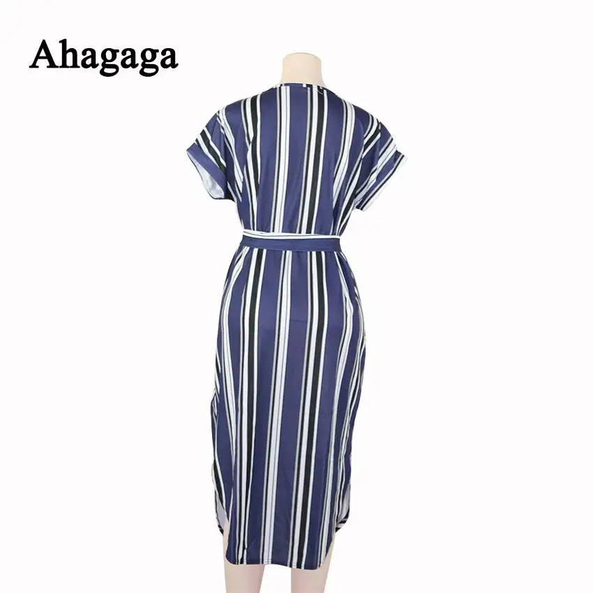 Ahagaga 2019 Spring Dress Women Fashion Print Elegant Cute Sashes O-neck Sexy Slim Sheath Dress Women Dresses Vestidos Robes 47