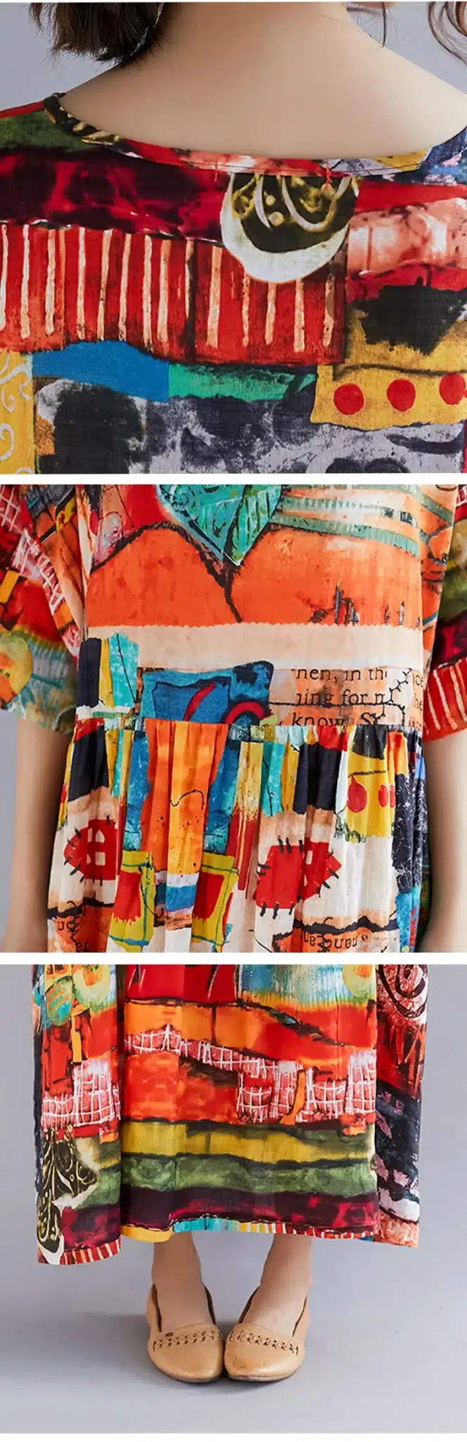 DIMANAF Plus Size Women Print Dress Summer Sundress Cotton Female Lady Vestidos Loose Casual Holiday Maxi Dress Big Size 5XL 6XL 14