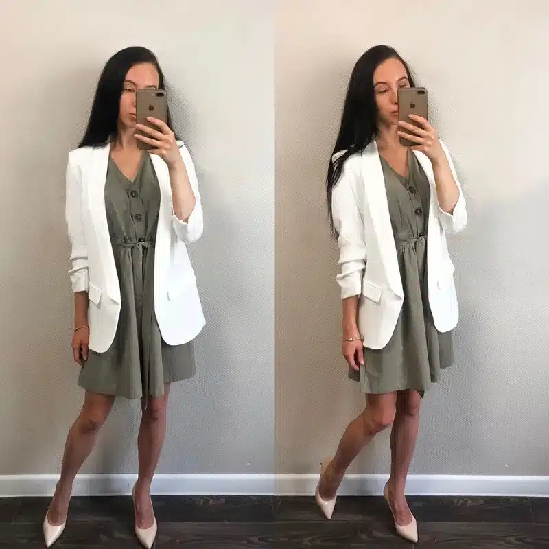 Simplee Vintage button women dress shirt V neck short sleeve cotton linen short summer dresses Casual korean vestidos 2019 festa 12