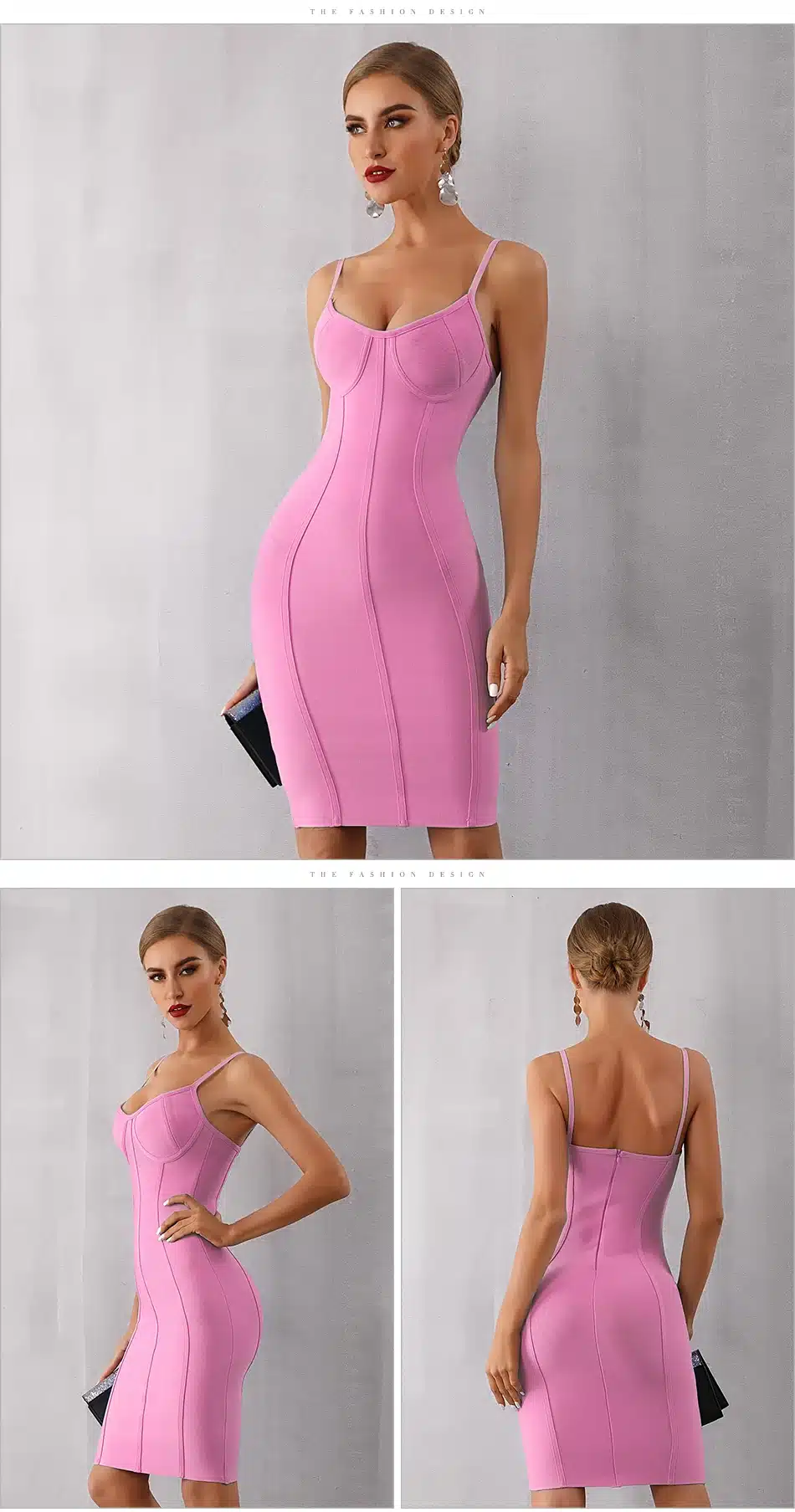 Adyce 2019 New Summer Bodycon Bandage Dress Women Sexy Blue Spaghetti Strap Vestido Strapless Midi Celebrity Evening Party Dress 15
