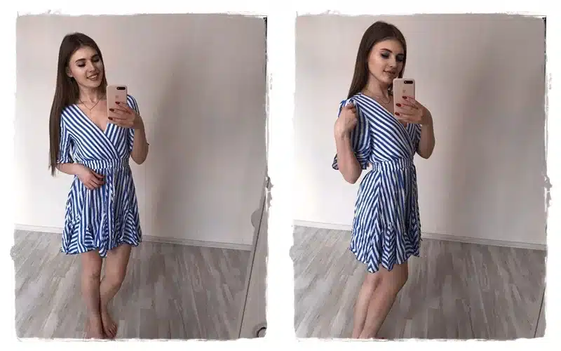 Simplee Vintage striped women dress V neck ruffle cotton short summer dress plus size Sexy casual lady female vestido festa 2019 12