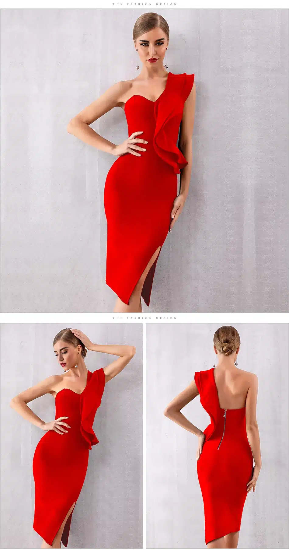 ADYCE 2019 New Summer Women Bandage Dress Celebrity Evening Party Dresses Sexy One Shoulder Ruffles Bodycon Club Dress Vestidos 16