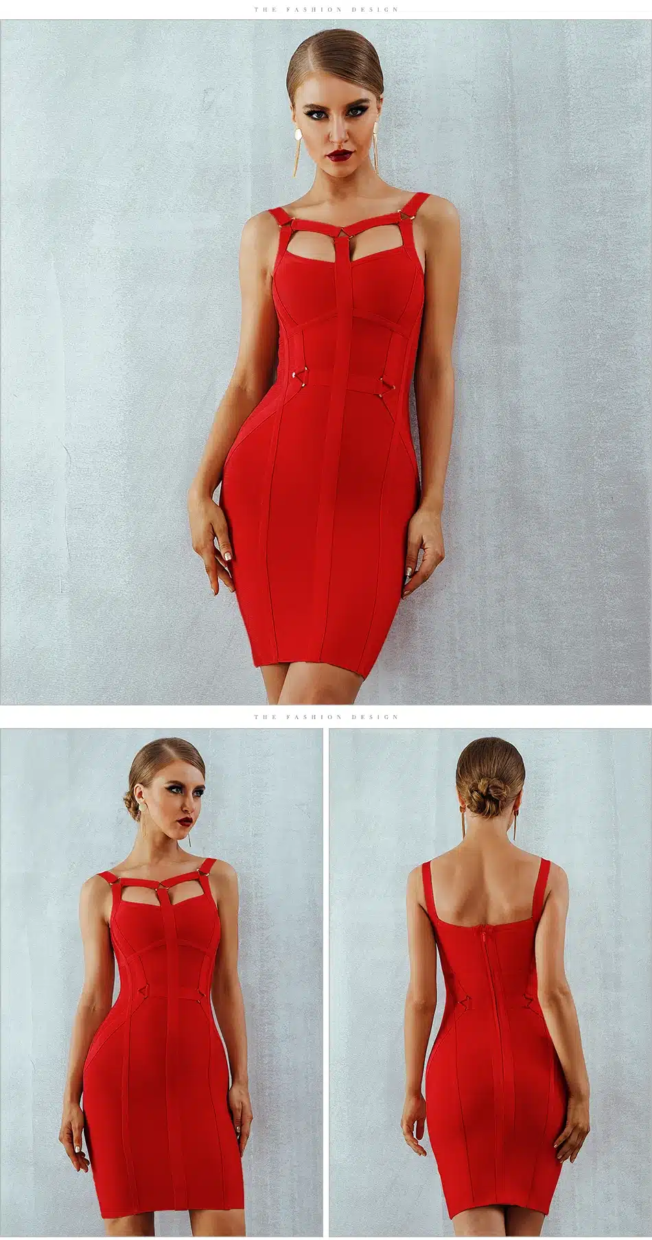 Adyce Women Bandage Dress Vestidos Verano 2019 New Arrival Pink Celebrity Party Dress Spaghetti Strap Hollow Out Runway Dresses 16