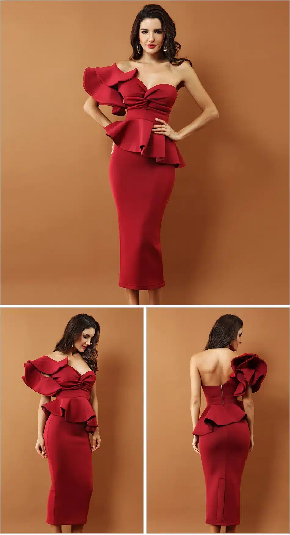 Adyce Celebrity Evening Party Dress Women 2019 Sexy Bodycon Sets One Shoulder Ruffles Short Sleeve Strapless Club Dress Vestidos 15