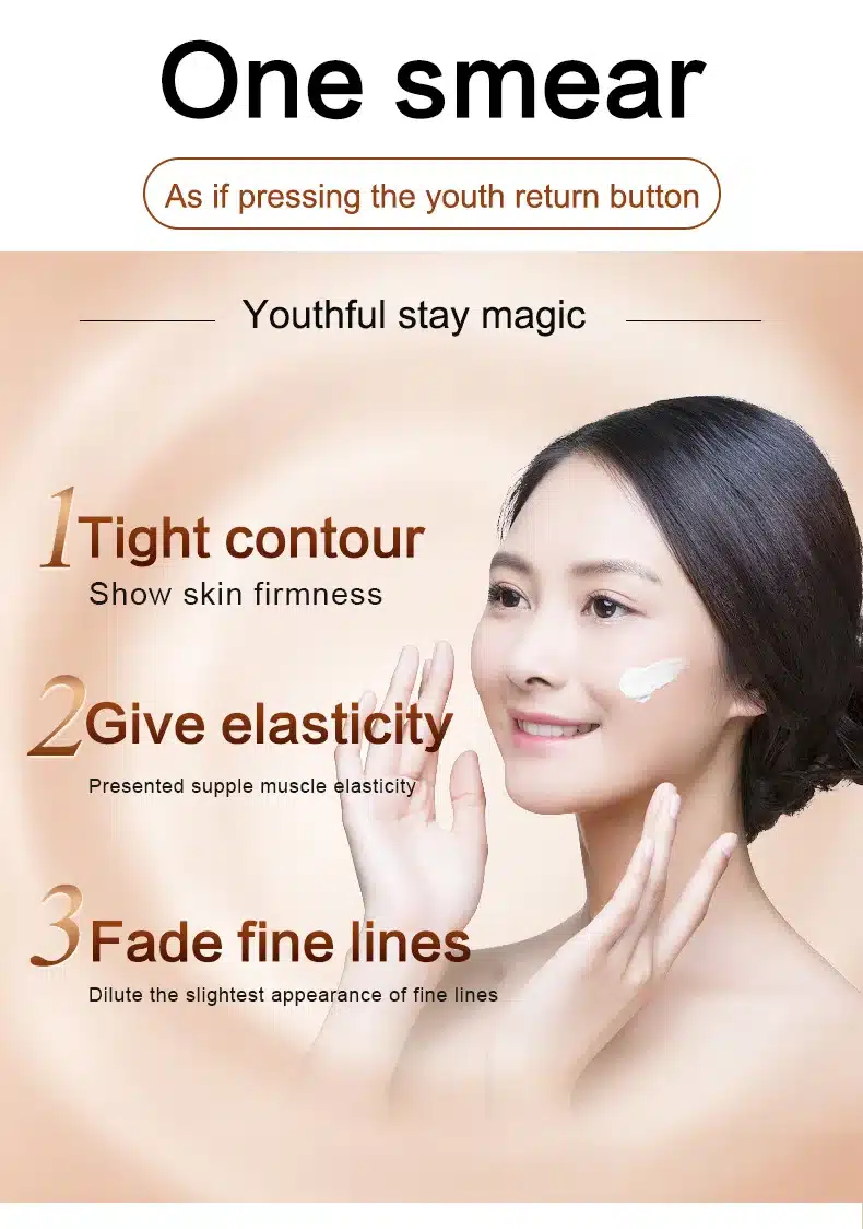 Fonce Korea Anti Aging Wrinkle Remover Face Cream Dry Skin Hydrating Facial Lifting Firming Day Night Cream Peptide Serum 50g 11