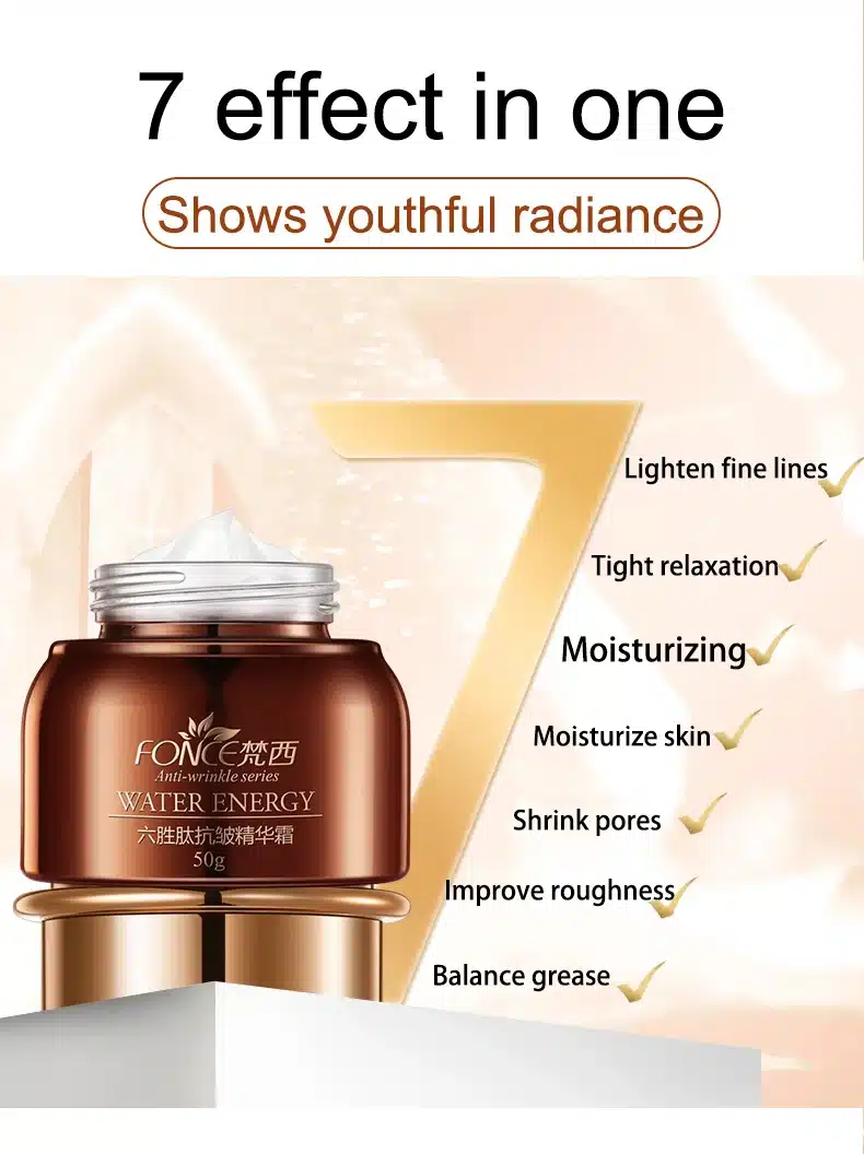 Fonce Korea Anti Aging Wrinkle Remover Face Cream Dry Skin Hydrating Facial Lifting Firming Day Night Cream Peptide Serum 50g 12