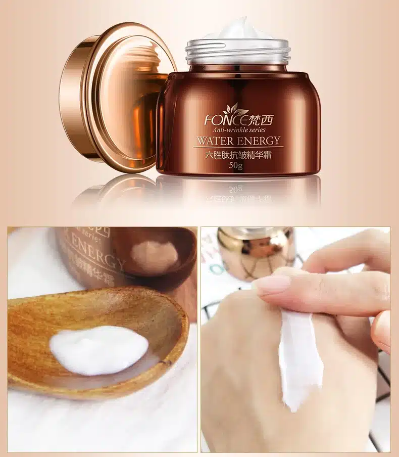 Fonce Korea Anti Aging Wrinkle Remover Face Cream Dry Skin Hydrating Facial Lifting Firming Day Night Cream Peptide Serum 50g 20