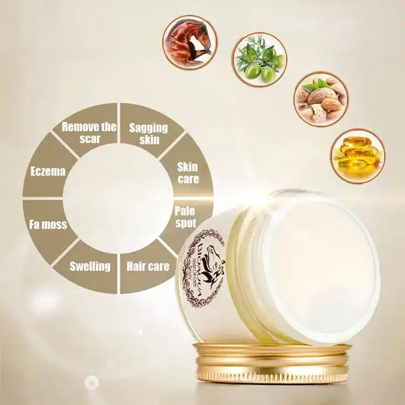 bioaqua horse oil cream anti aging cream scar face body whitening cream ageless korean cosmetic skin care whitening moisturizing 5