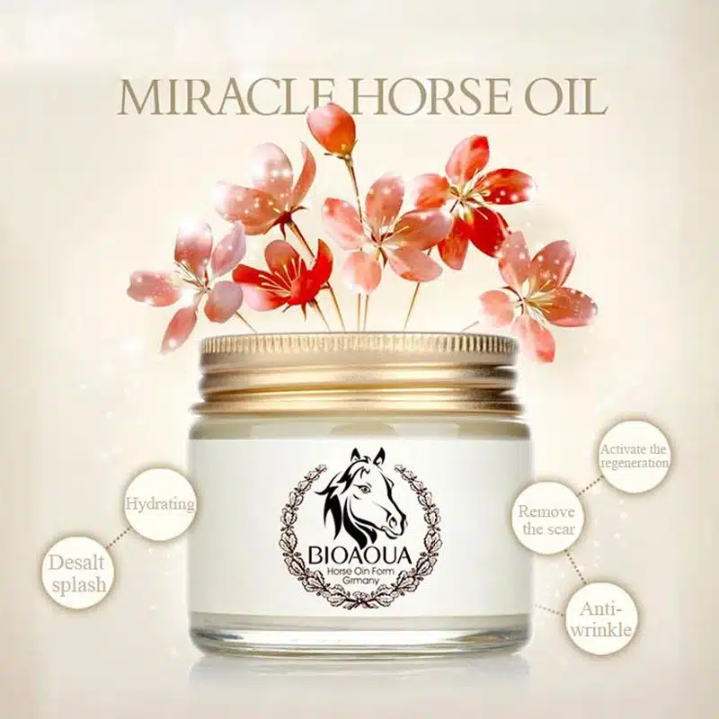 bioaqua horse oil cream anti aging cream scar face body whitening cream ageless korean cosmetic skin care whitening moisturizing 6
