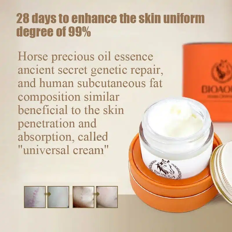 bioaqua horse oil cream anti aging cream scar face body whitening cream ageless korean cosmetic skin care whitening moisturizing 7
