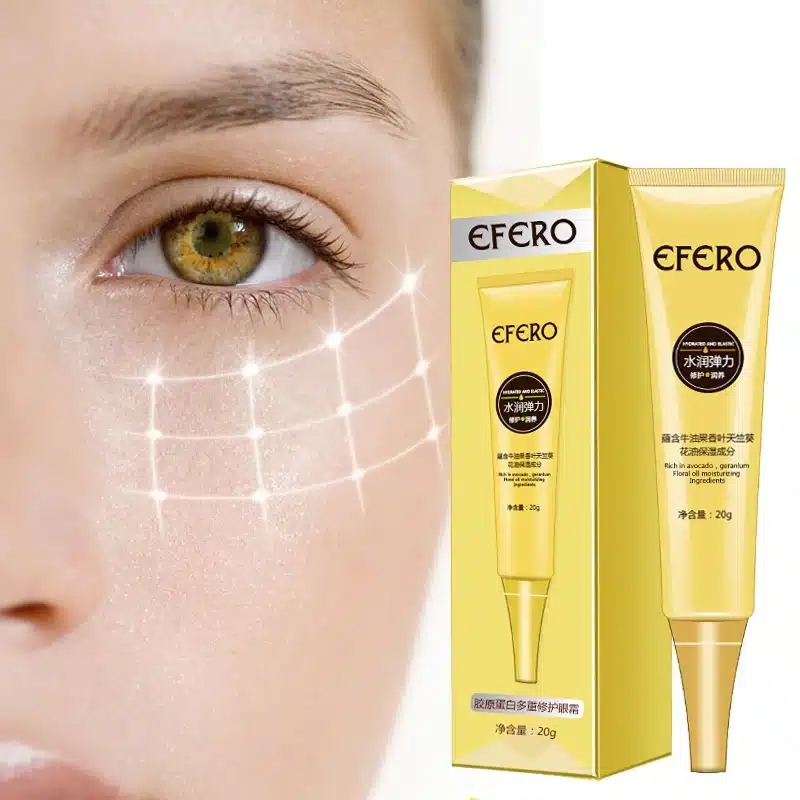 EFERO Moisturizing Eye Cream Collagen Deep Repair Dark Circle Eye Essence Cream Anti Aging Wrinkle Cream for Eye Care Nourishing 20