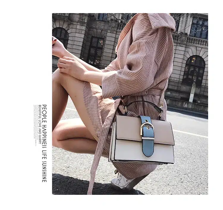 Women's Designer Handbag 2019 Fashion New High quality PU Leather Women bag Contrast Lady Tote Shoulder Messenger Bag Crossbody 13