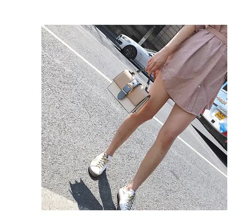 Women's Designer Handbag 2019 Fashion New High quality PU Leather Women bag Contrast Lady Tote Shoulder Messenger Bag Crossbody 15