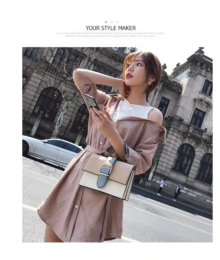 Women's Designer Handbag 2019 Fashion New High quality PU Leather Women bag Contrast Lady Tote Shoulder Messenger Bag Crossbody 16