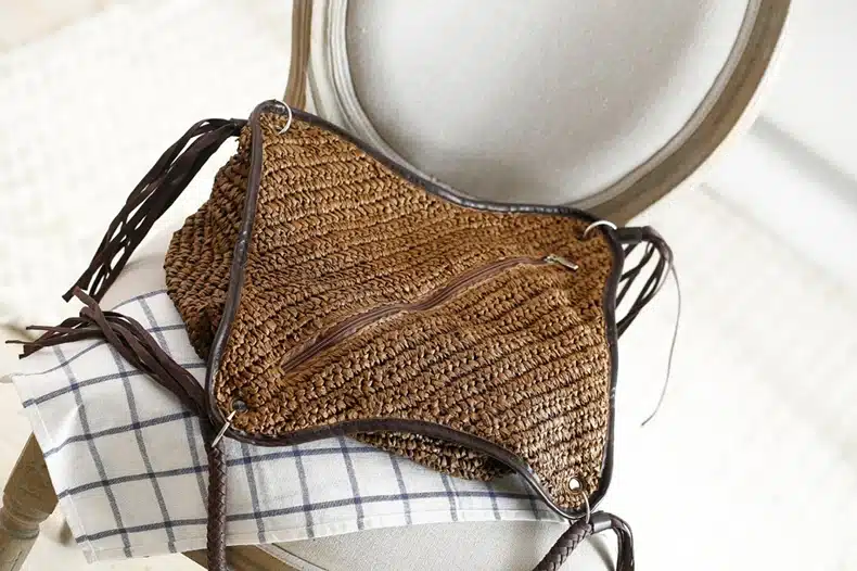 OCEHNUU Big Straw Beach Bags Women Handbags Summer Fashion Female 2019 Casual Women's Bags Shoulder Bag Tassel Zipper Bolsas 18
