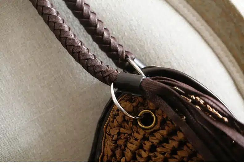 OCEHNUU Big Straw Beach Bags Women Handbags Summer Fashion Female 2019 Casual Women's Bags Shoulder Bag Tassel Zipper Bolsas 19