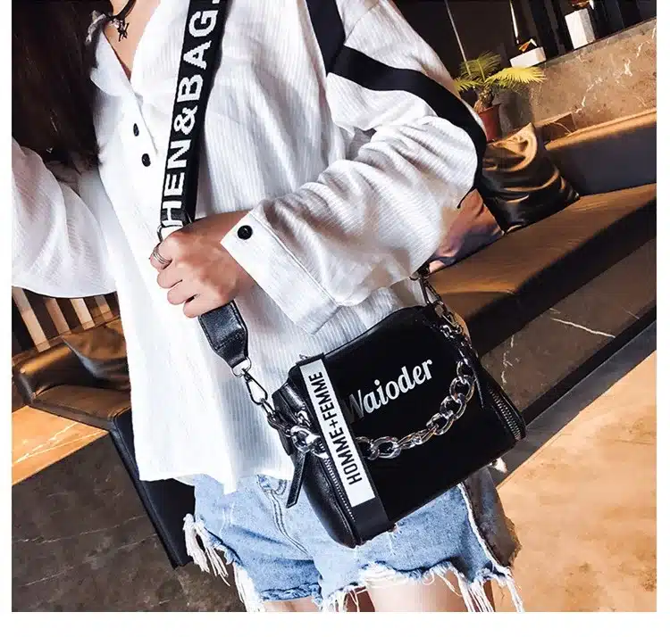 DikizFly Laser Women Bags Fashion Luxury Shoulder Handbags Chains Crossbody Bag Women 2019 Letter Mini Flap Purse bolsa feminina 11