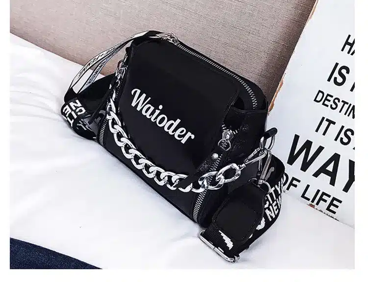 DikizFly Laser Women Bags Fashion Luxury Shoulder Handbags Chains Crossbody Bag Women 2019 Letter Mini Flap Purse bolsa feminina 26