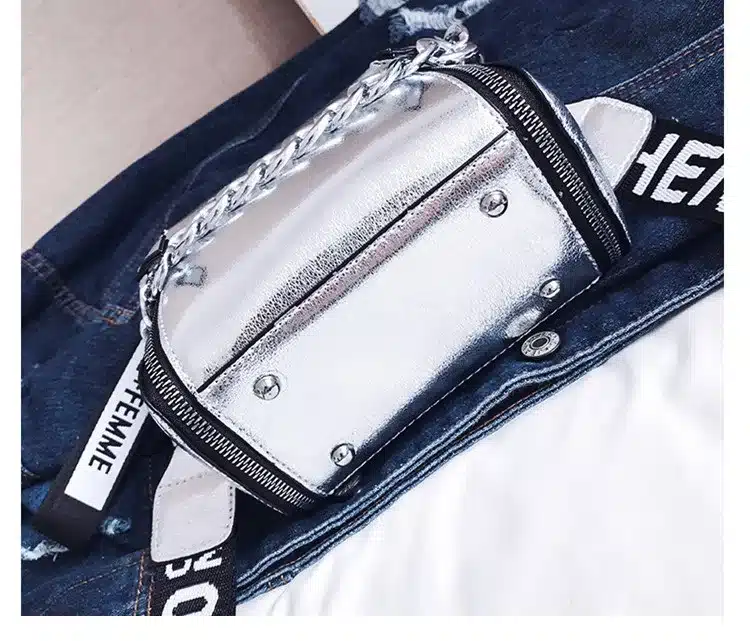 DikizFly Laser Women Bags Fashion Luxury Shoulder Handbags Chains Crossbody Bag Women 2019 Letter Mini Flap Purse bolsa feminina 32