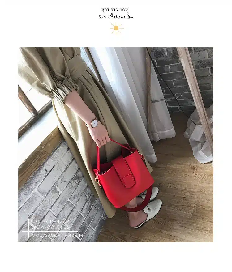 Casual Pu Bucket Bag Women Handbags Serpentine Strap Shoulder Bags Lady Large Capacity Messenger Bags 2019 Sac Crossbody Bag 34