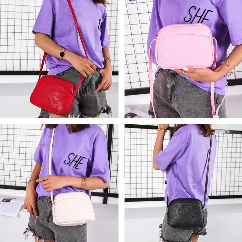 Women PU Leather Messenger Handbags Shell Shoulder Crossbody Bag Solid Small Bags for Women 2019 Sac a Main Ladies Hand Bag 11
