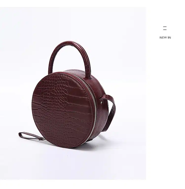 Brand Crocodile Pattern Women Handbag Leather Small Round Bag Designer Shoulder Messenger Bag Evening Clutch Lady Hand Bags 2019 3