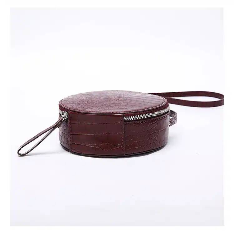 Brand Crocodile Pattern Women Handbag Leather Small Round Bag Designer Shoulder Messenger Bag Evening Clutch Lady Hand Bags 2019 4