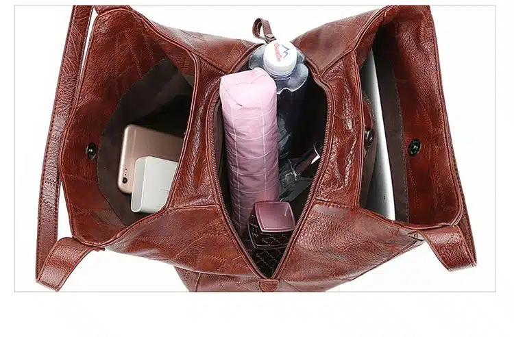Hobos Bag Women Leather Handbags Female Shoulder Bags Lady Tote Soft Bag Vintage Bags for Women Casual Bolsos Feminina 2019 Sac 13