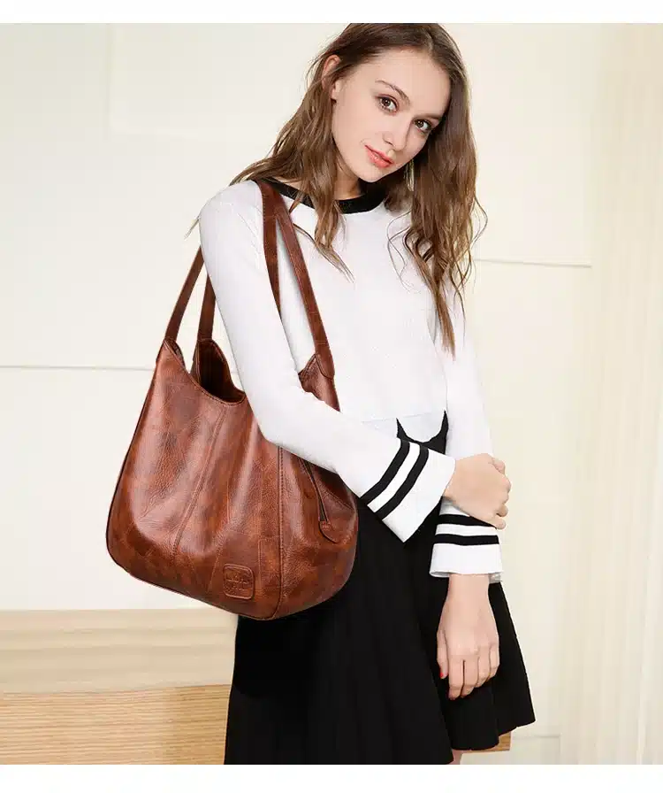 Hobos Bag Women Leather Handbags Female Shoulder Bags Lady Tote Soft Bag Vintage Bags for Women Casual Bolsos Feminina 2019 Sac 15